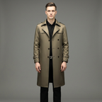 Luxury Double-breasted Trench Coat
