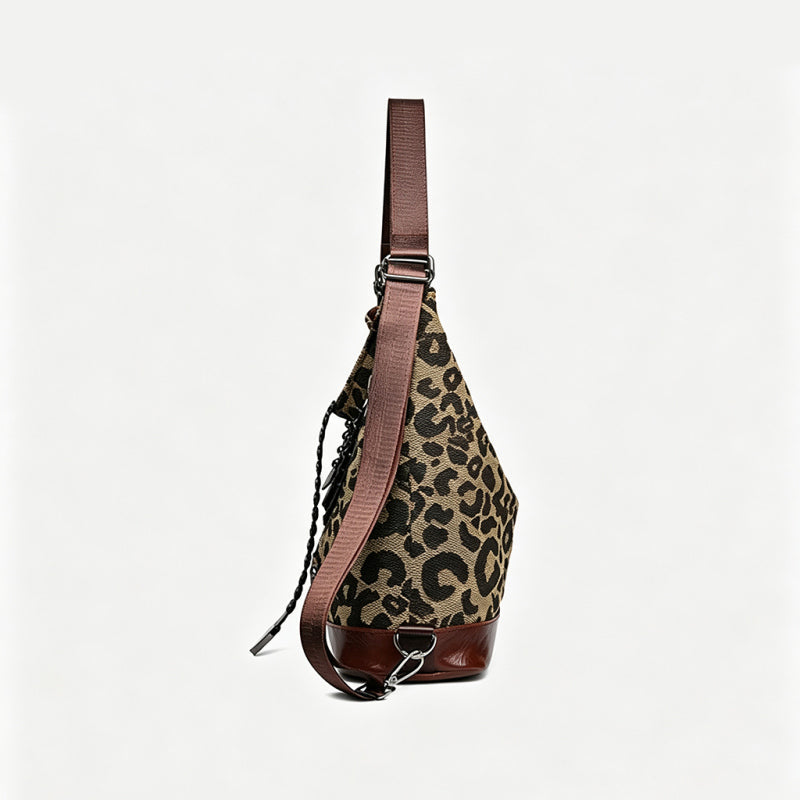 Leopard Print Multi-functional Backpack