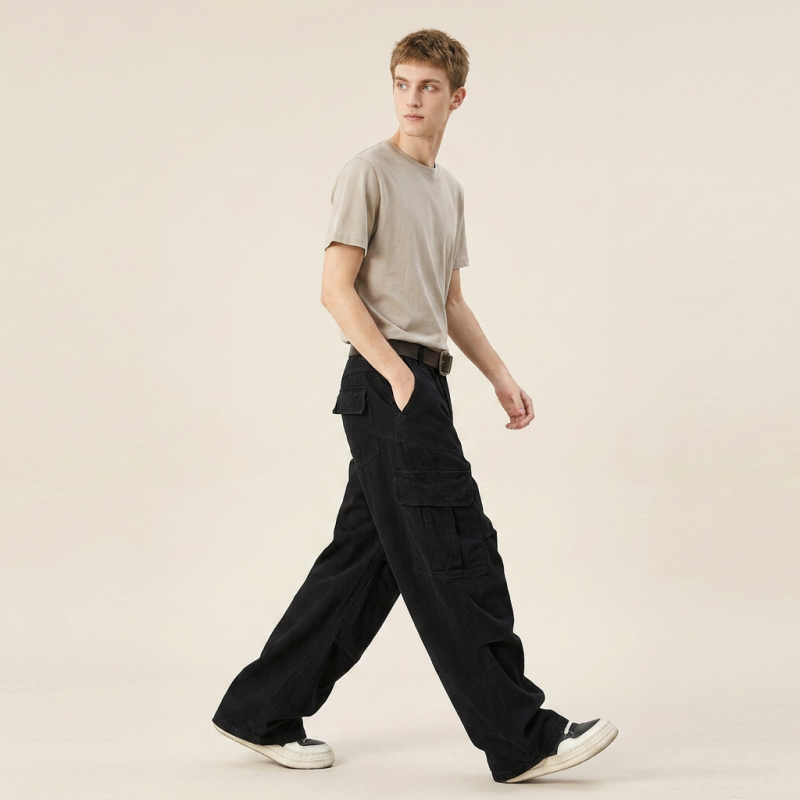 Retro Multi-pocket Cargo Pants