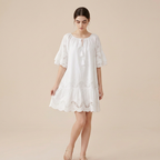 Lace Solid Color Dress