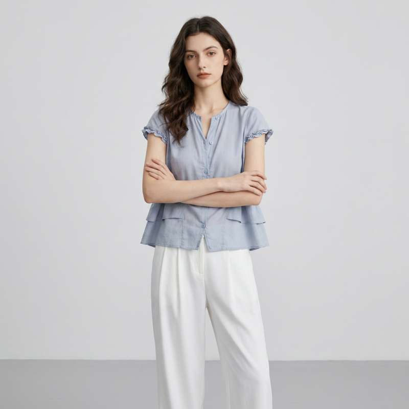 Whitening Loose Shirt