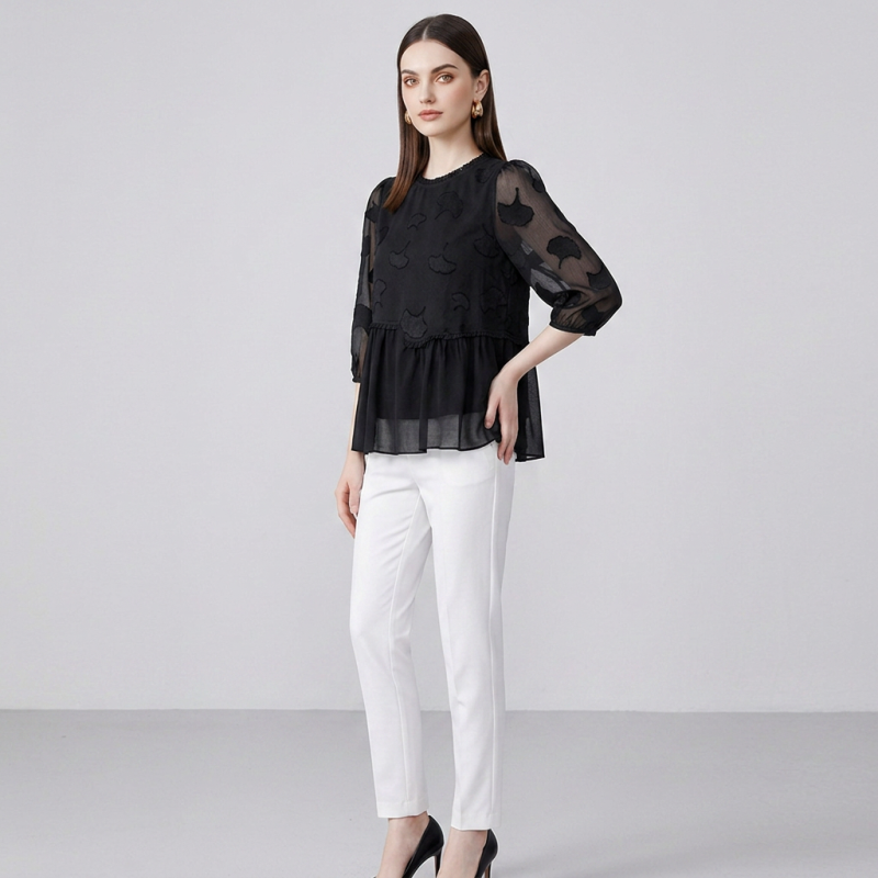 Jacquard Loose Top