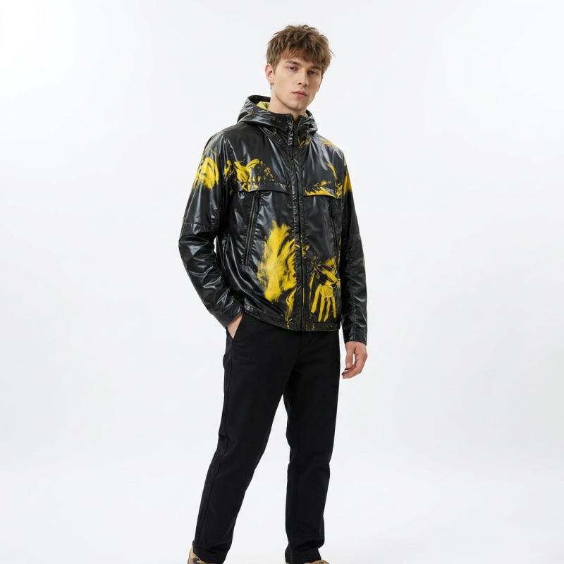 Temperature-sensitive Hooded Windbreaker