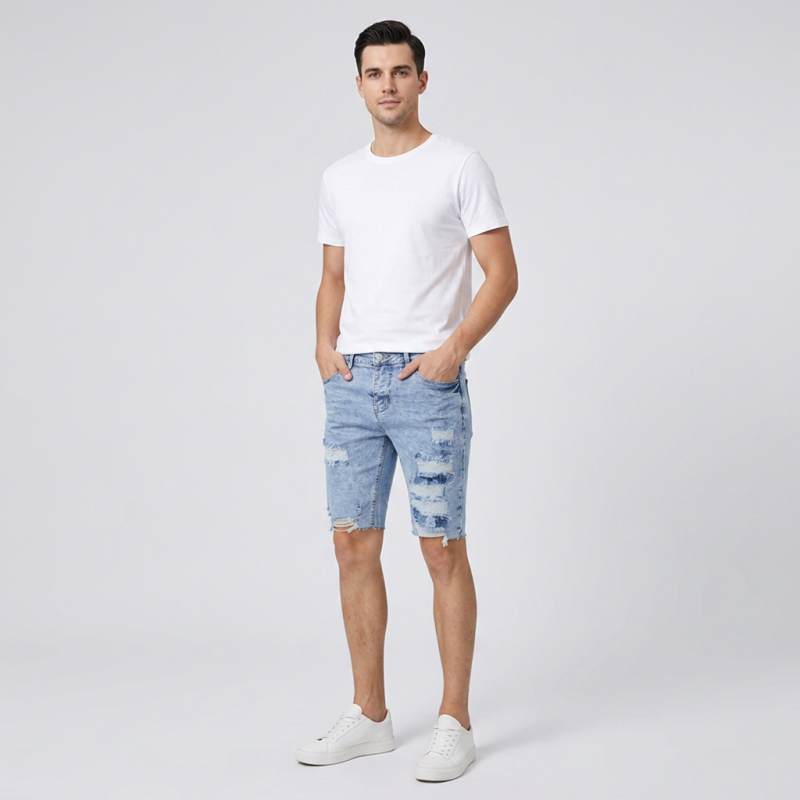 Stretch Ripped Jeans