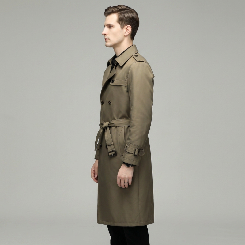 Luxury Double-breasted Trench Coat