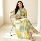 Printed Midi Dress
