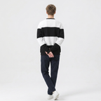 Men's Striped Loose Sweatshirt