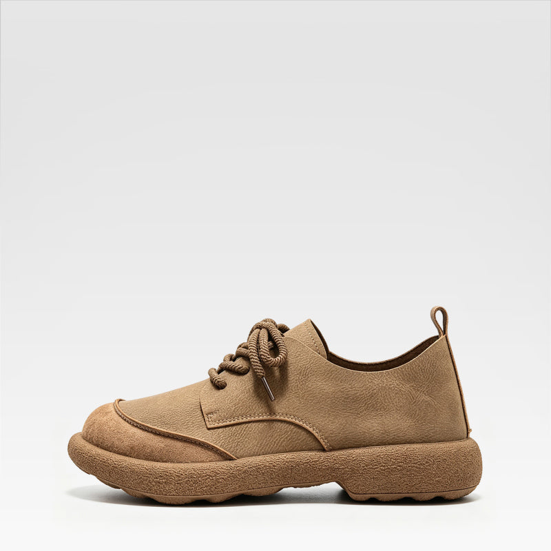 Men's Large Lace-up Leather Shoes