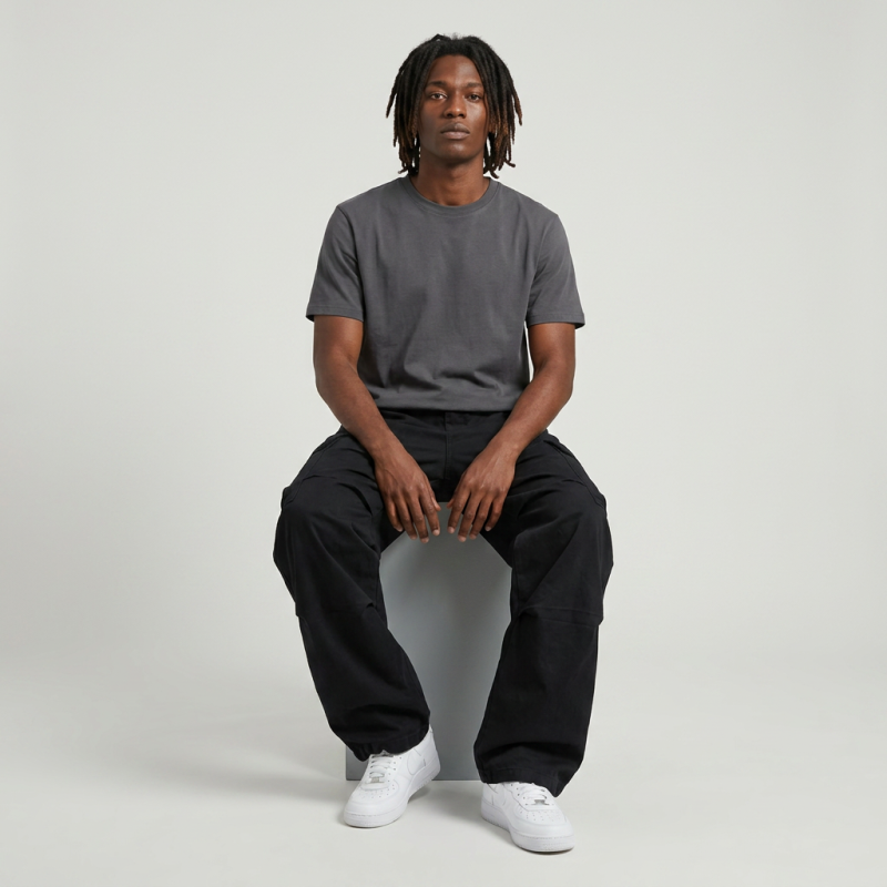 Casual Wide-leg Cargo Pants
