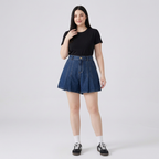 Loose-fitting High-waisted Pleated Shorts