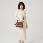 Oil-waxed Leather Crossbody Bag