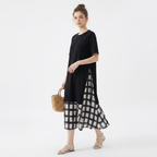Korean Style Patchwork Dress