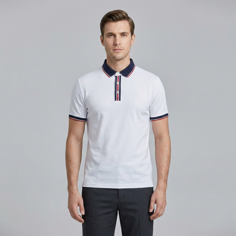 Color-blocked Polo Shirt