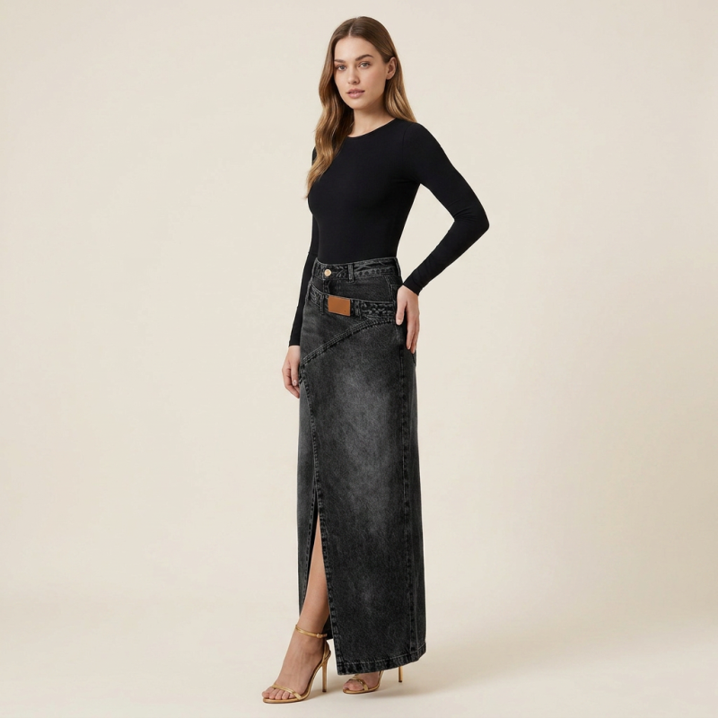 Trendy Denim Skirt