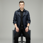 Luxury Double-breasted Trench Coat