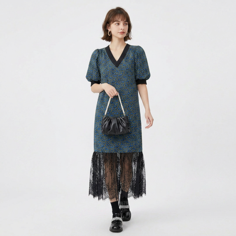 Lace Patchwork Dress