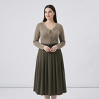 V-neck Long-sleeved T-shirt