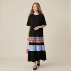 Loose-fitting Patchwork Dress