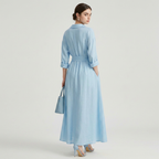 Elegant Fitted Shirt Dress