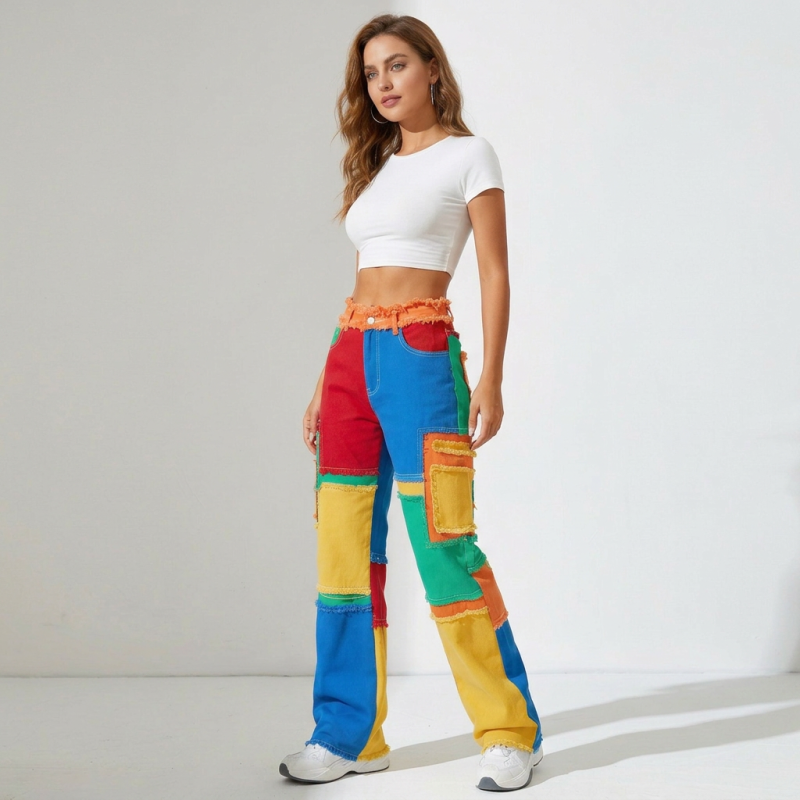 American-style Colorful Jeans