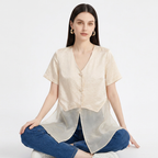 Mesh Patchwork Shirt