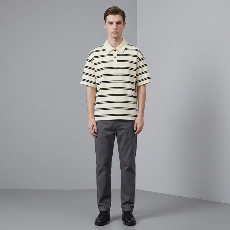 Striped Fashion Polo Shirt