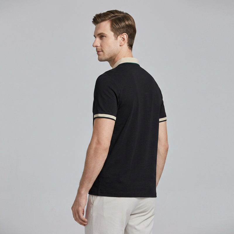 Color-blocked Polo Shirt