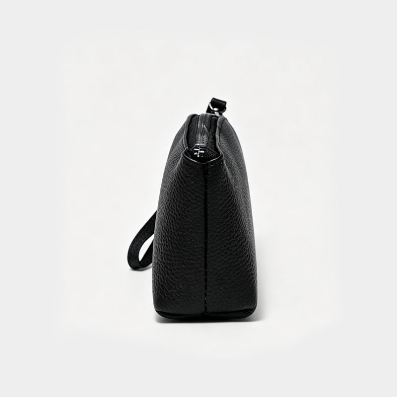 Lychee-patterned Cowhide Clutch