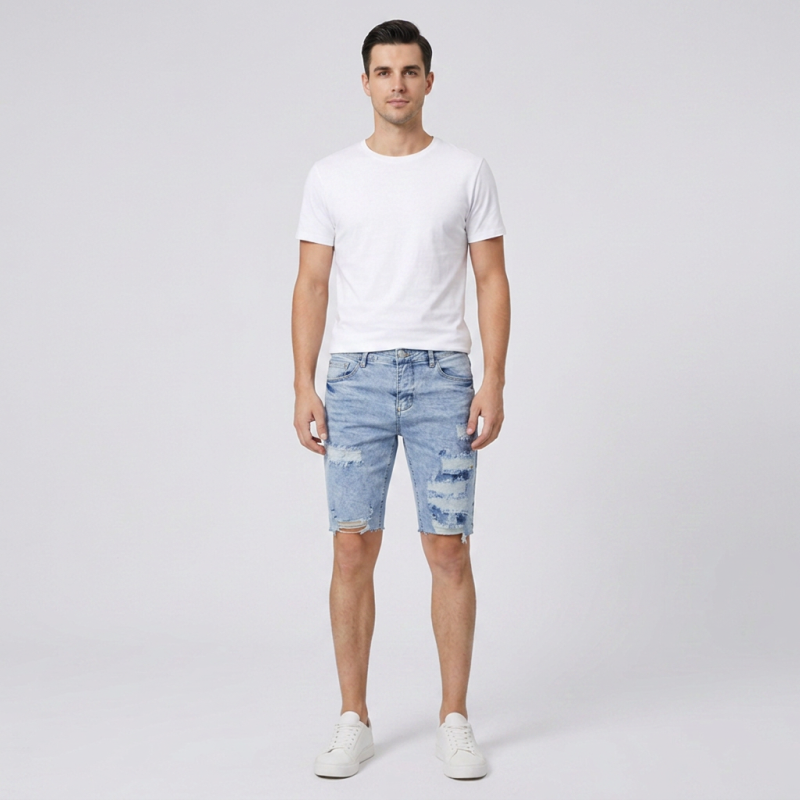 Stretch Ripped Jeans
