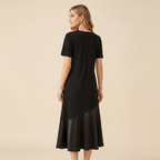 Loose-fitting Patchwork Dress