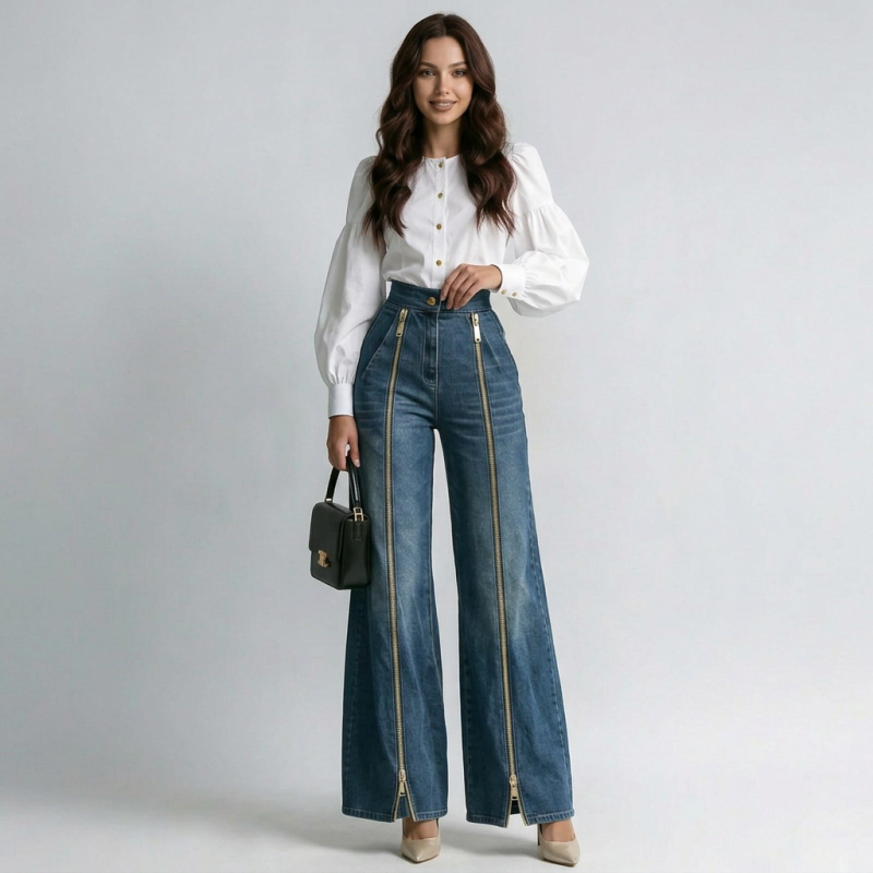 Wide-leg Jeans