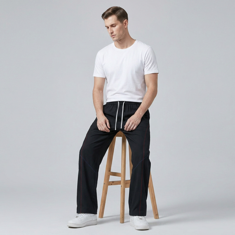 Straight-leg Ice Silk Casual Pants
