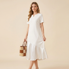 Loose-fitting Patchwork Dress