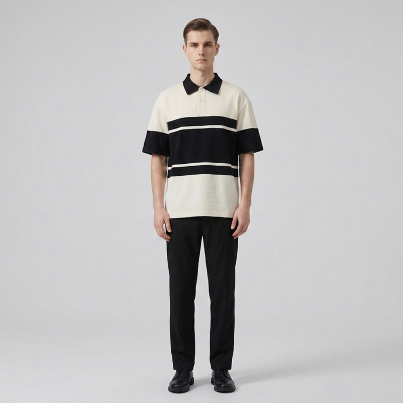 Color-blocked Polo Shirt