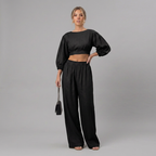 Stylish Crop Top Set