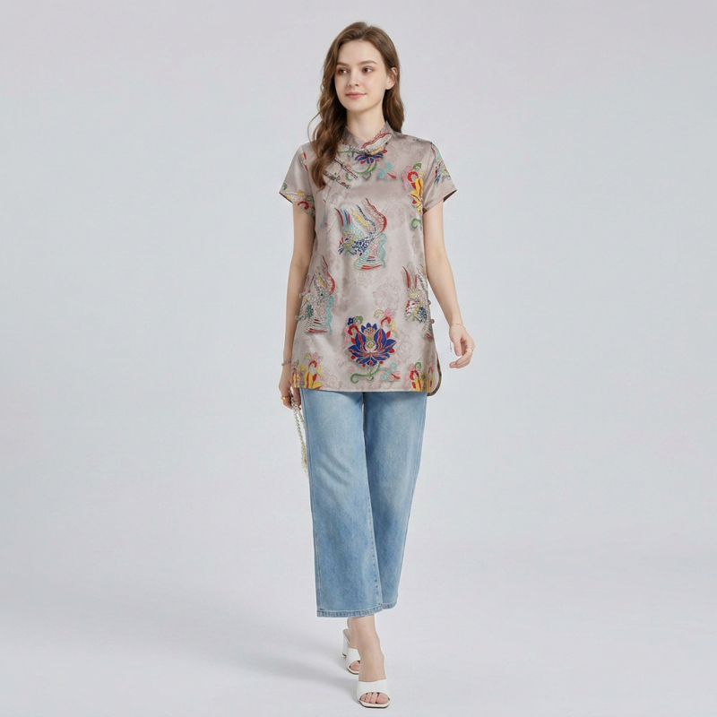 Retro-style Cheongsam Top