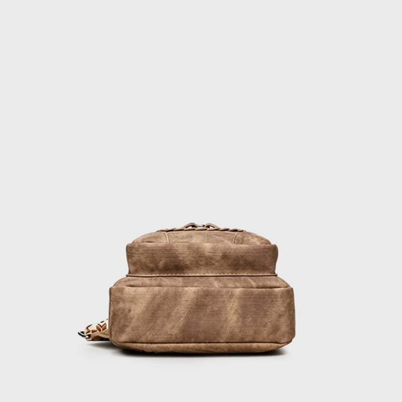 Casual Soft Leather Chest Bag