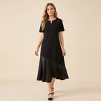 Loose-fitting Patchwork Dress