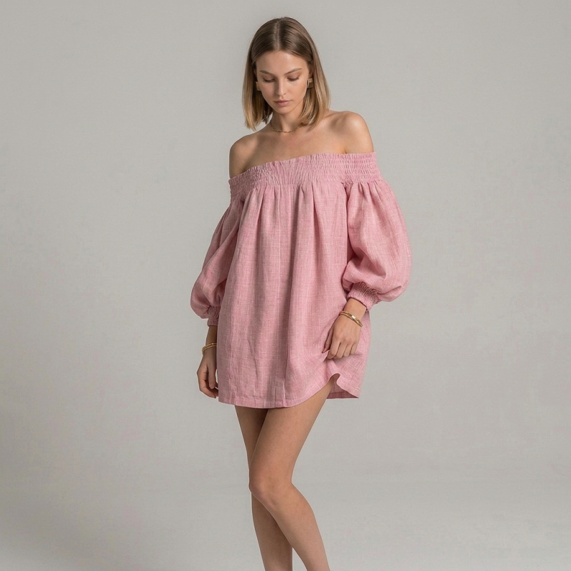 Lantern Sleeve Dress