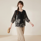 Loose-fitting Printed Top