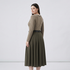 V-neck Long-sleeved T-shirt