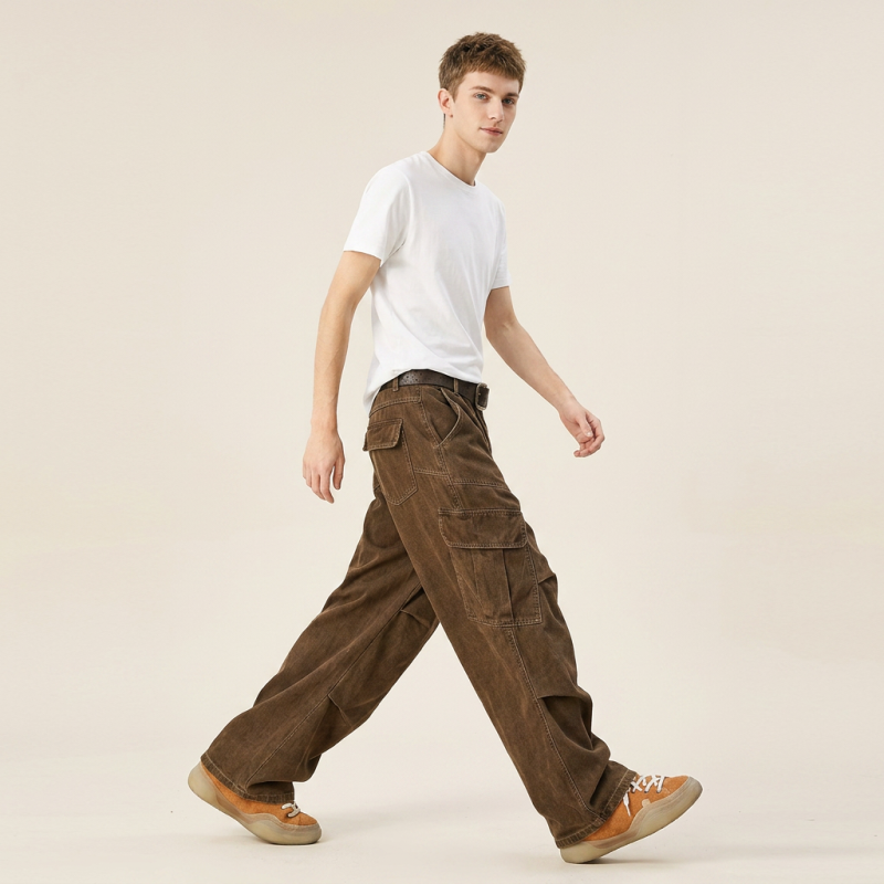 Retro Multi-pocket Cargo Pants