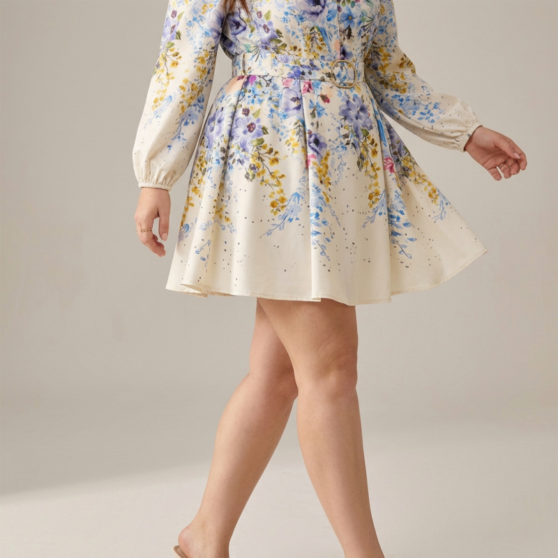 Elegant Printed Dress