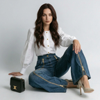 Wide-leg Jeans