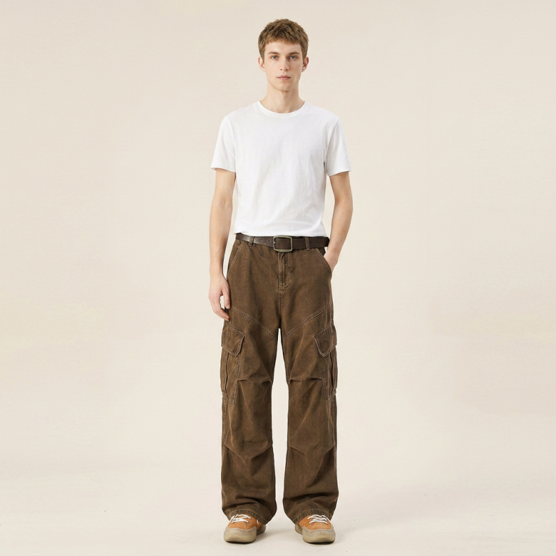Retro Multi-pocket Cargo Pants