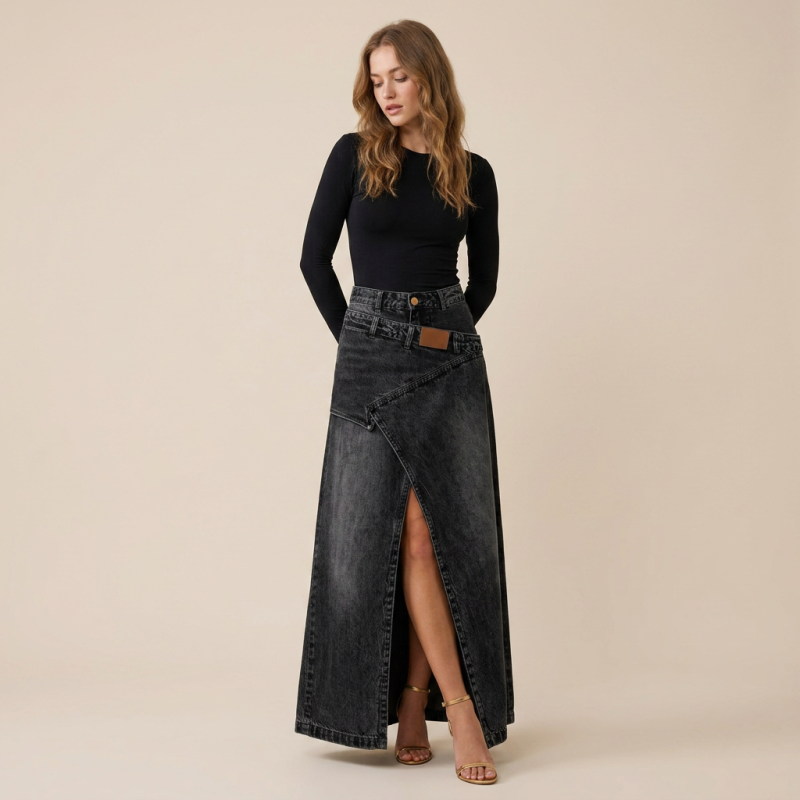 Trendy Denim Skirt