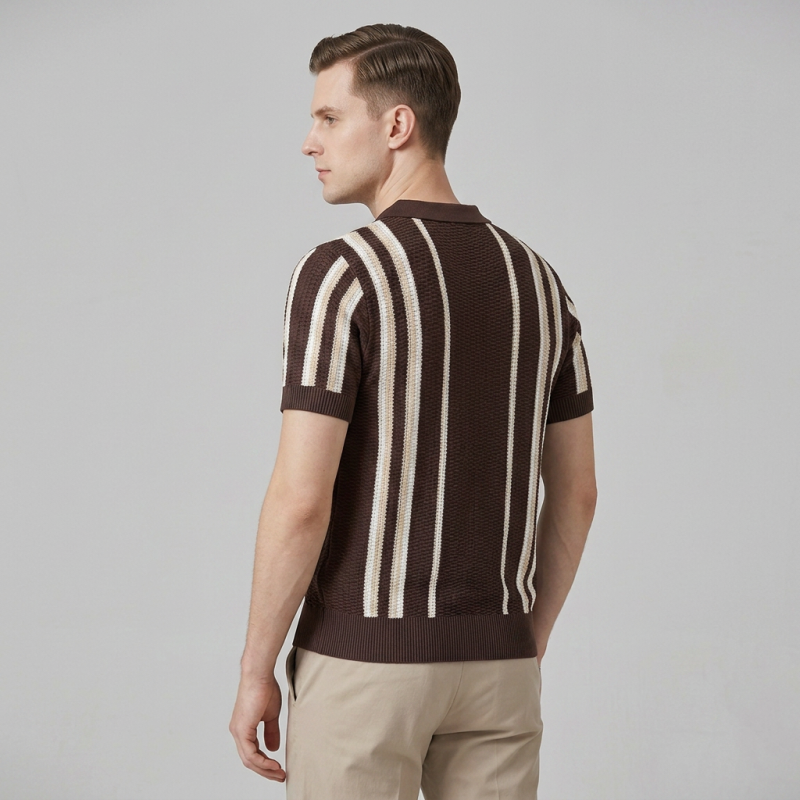 Color-blocked Striped Knitwear