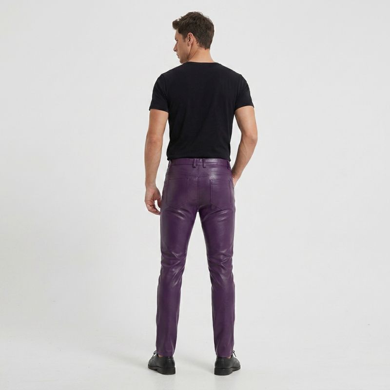 Trendy Motorcycle Leather Pants