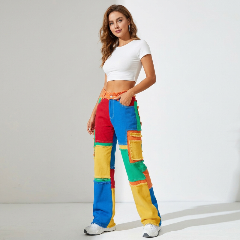 American-style Colorful Jeans