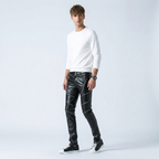 Slim-fit Fashion Leather Pants